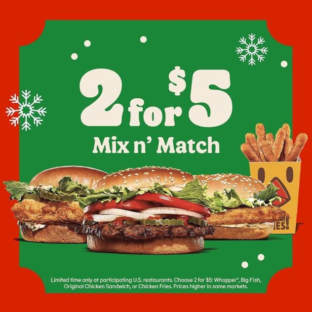 2 for $5 Mix n' Match