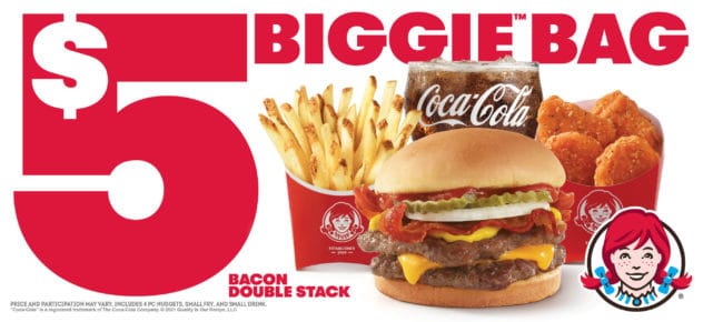 $5 Biggie Bag Wendy's Deal